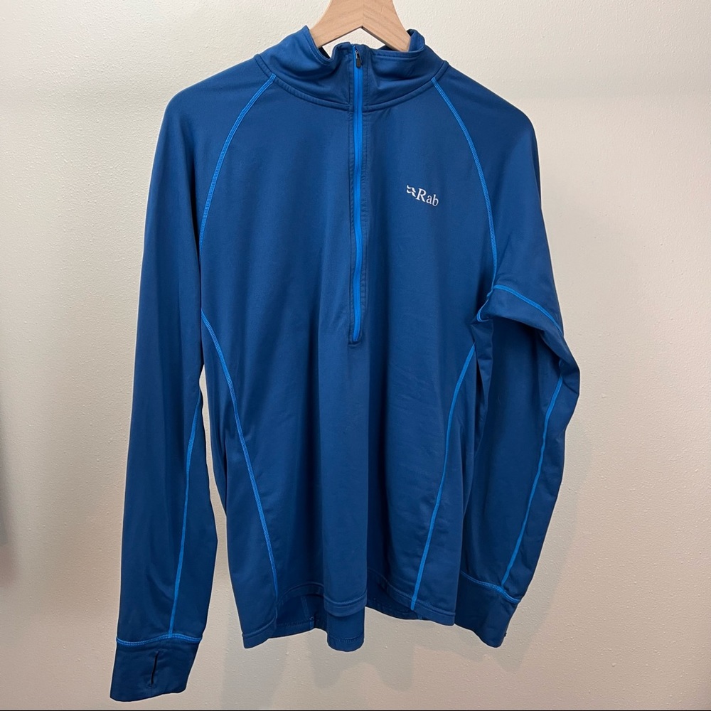 RAB Flux Pull On Half Zip Blue XL